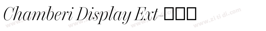 Chamberi Display Ext字体转换